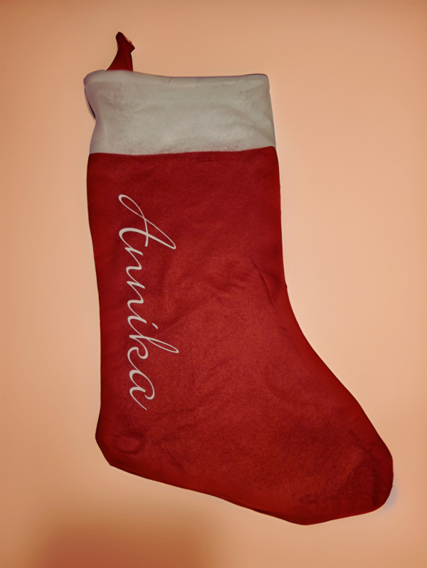 Julesok med navn - Rød